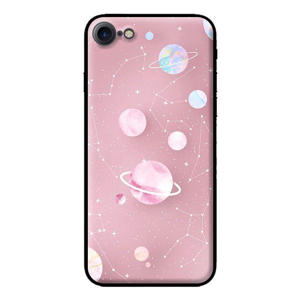 Ốp in cho iPhone 8 Họa Tiết Nền Hồng - Hàng chính hãng