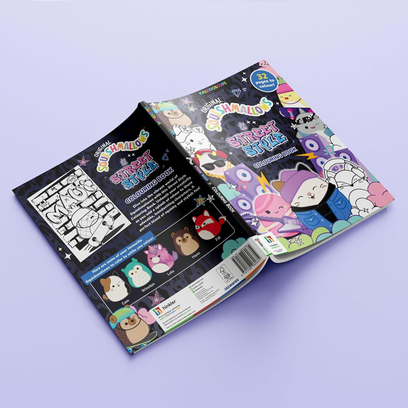 Sách Squishmallow Street Style Colouring Book