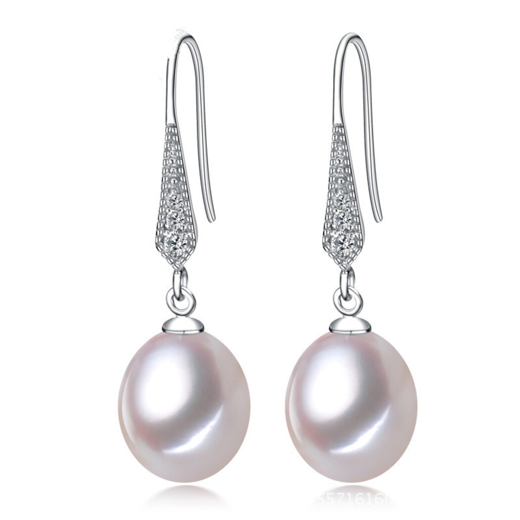 Bông Tai Ngọc Trai Nước Ngọt Thiên Nhiên Cao Cấp - Móc Câu Sang Trọng - Trang Sức Cô Tấm - VERA PEARL - CTJ1710