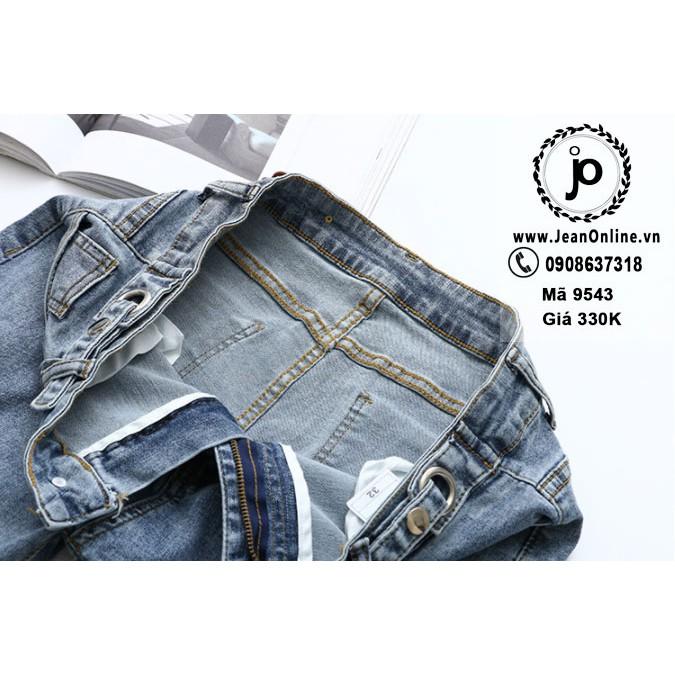 Skinny Jean 4 Nút Bigsize Nữ (Ms 9543) quần jean dài, thời trang bigsize, thời trang ngoại cỡ