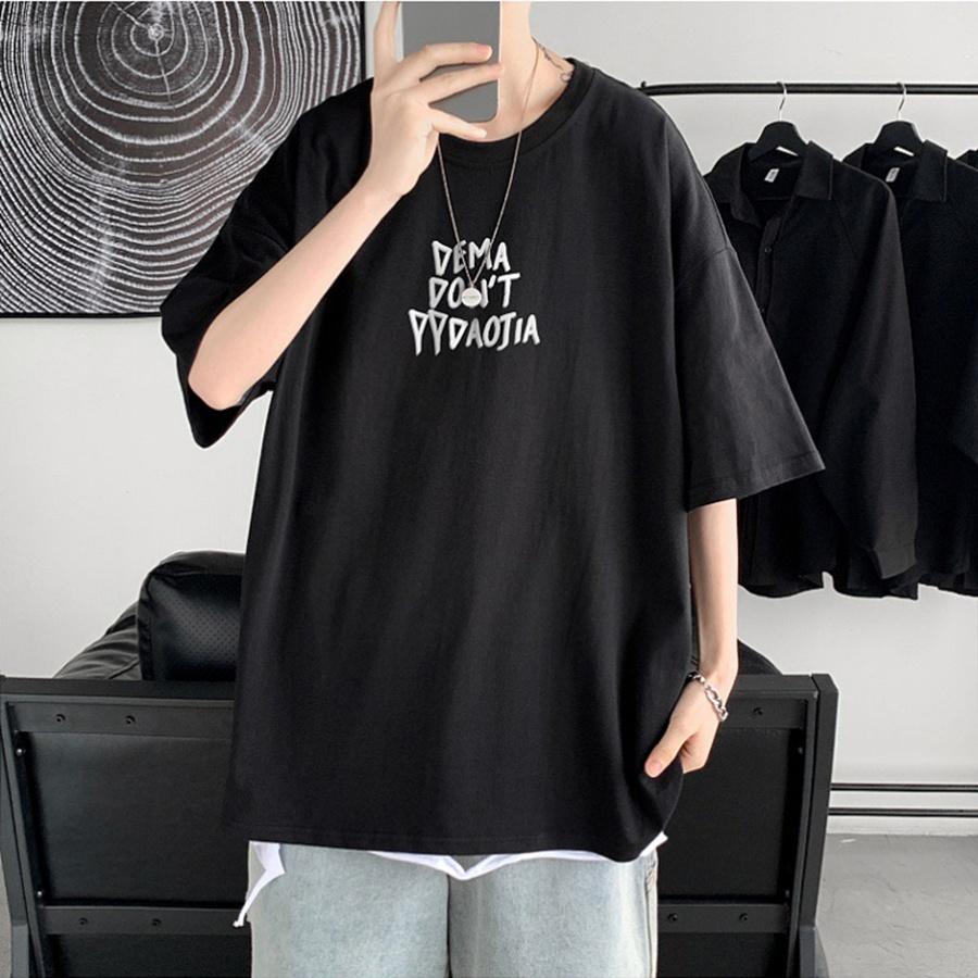 Áo thun unisex MonsterX MÈO DEMN phông tay lỡ nam nữ form rộng Oversize 2 màu