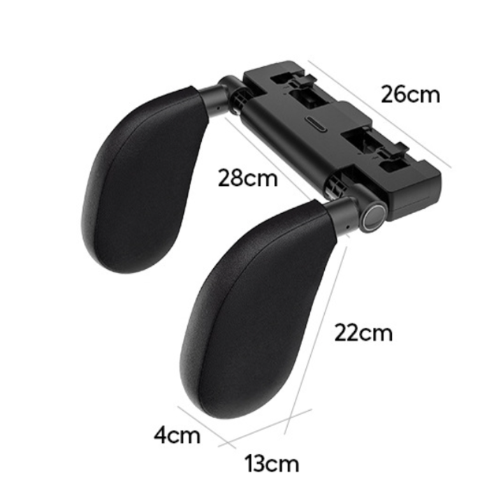 Gối tựa đầu cao cấp chống mỏi cổ khi ngủ trên xe ô tô TZ-A02 - Chất liệu: Nhựa ABS và cao su non hoạt tính - 2 màu