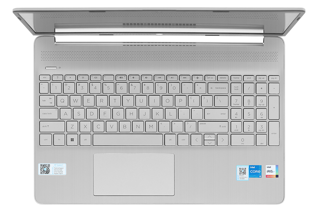 Máy Tính Xách Tay Laptop HP 15s-fq5078TU Bạc (Cpu i5-1235U, Ram 8GB, SSD 512GB, Vga Intel Iris Xe Graphics, 15.6 inch FHD, Win 11) - Hàng Chính Hãng