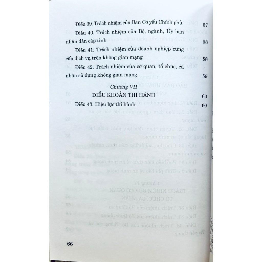 Sách - Luật An Ninh Mạng (Hiện Hành) - NXB Chính Trị Quốc Gia