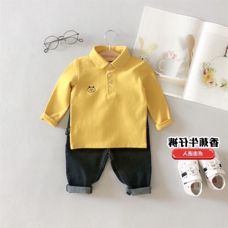 Áo polo dài tay cho bé