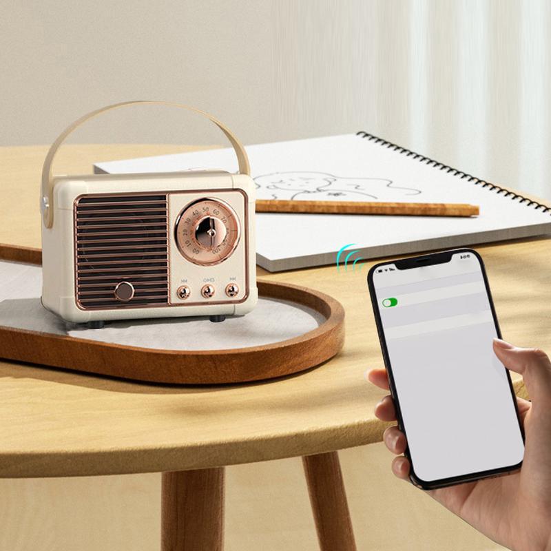 Loa retro bt loa cổ điển fm radio loa retro không dây với phong cách cổ điển kiểu cũ Color: Pink