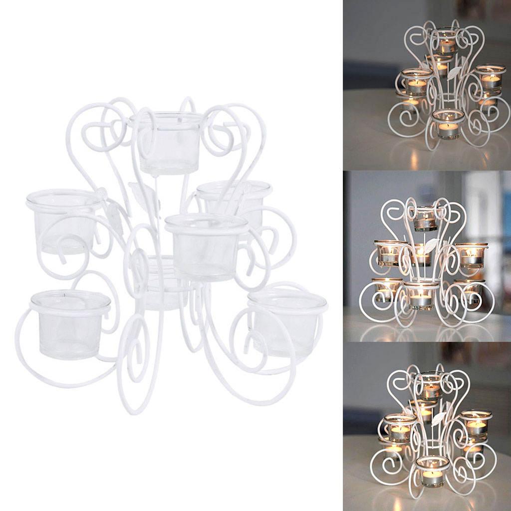 7-Candlestick Candle Holder for Party Home Wall Decoration Accessories