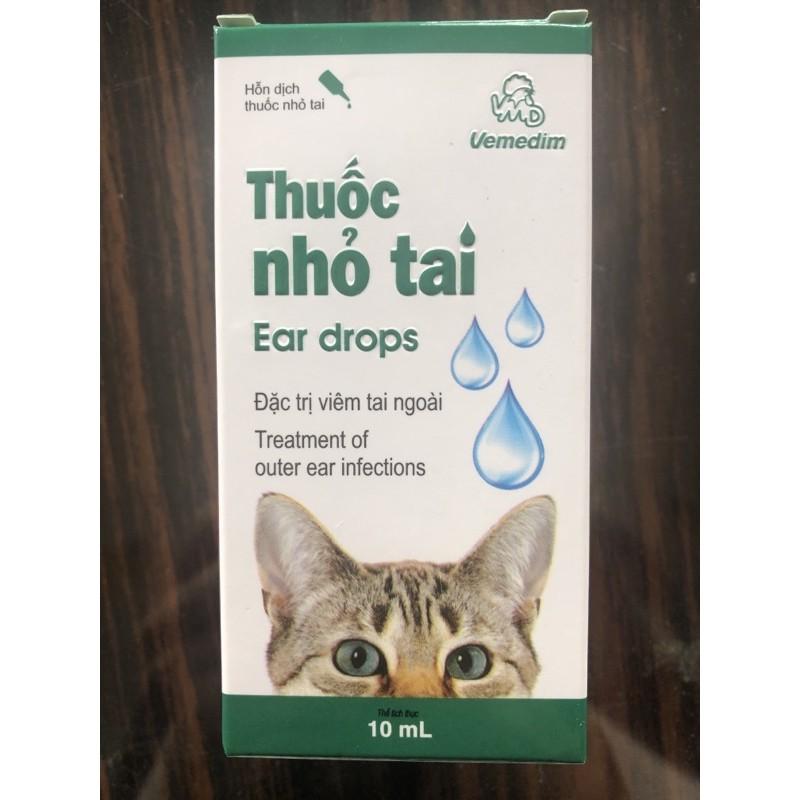 NHỎ TAI CHO MÈO - TAI NGOÀI - VEMEDIM - 10ML