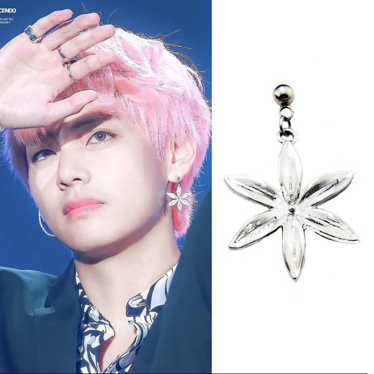 Bông tai BTS hình hoa năm cánh độc đáo dành cho fan hâm mộ