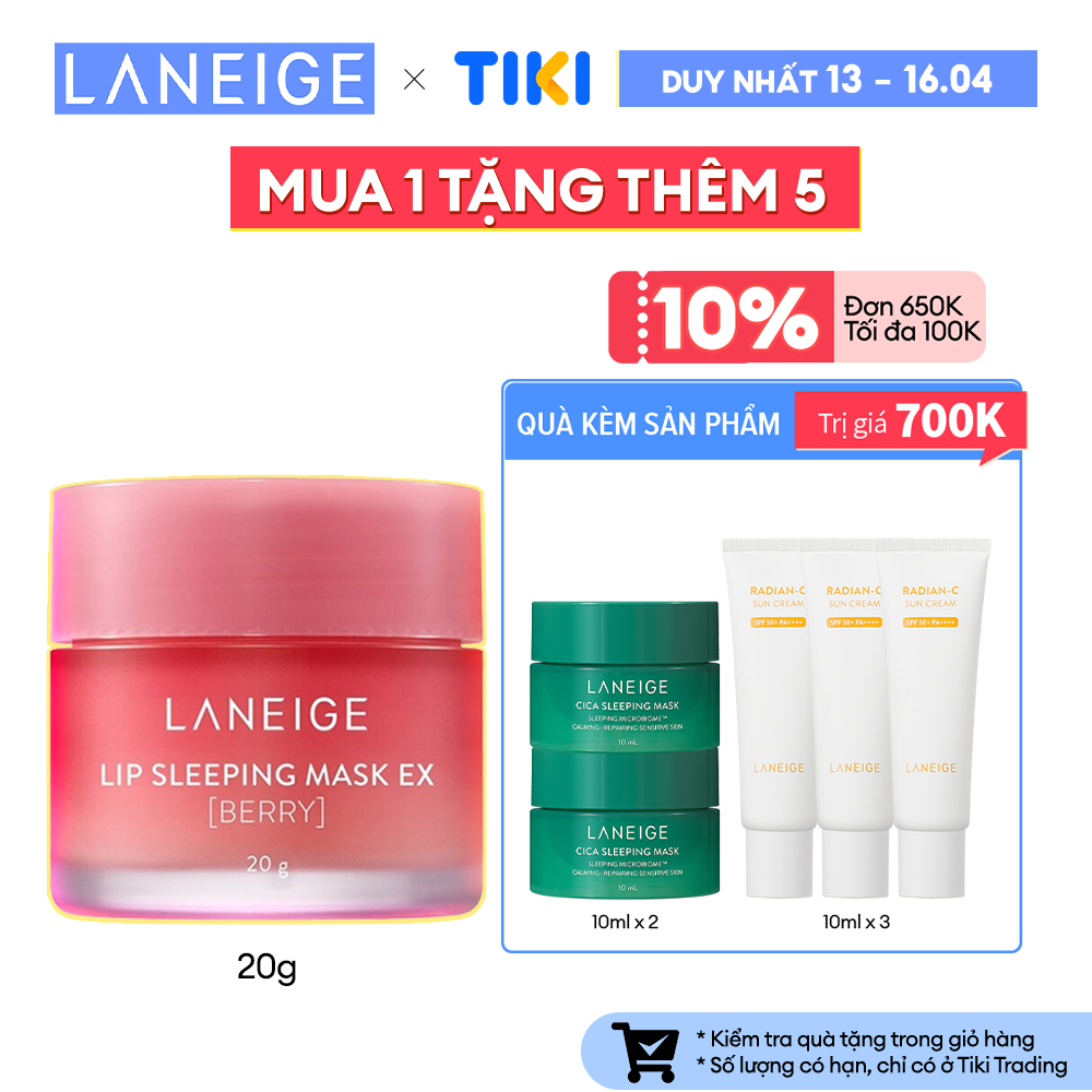 Mặt Nạ Ngủ Cho Môi Laneige Lip Sleeping Mask Berry EX 20g