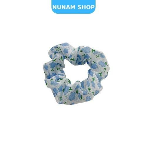 Cột tóc crunchies chất von hoa mềm mại xinh xắn Nunam Shop