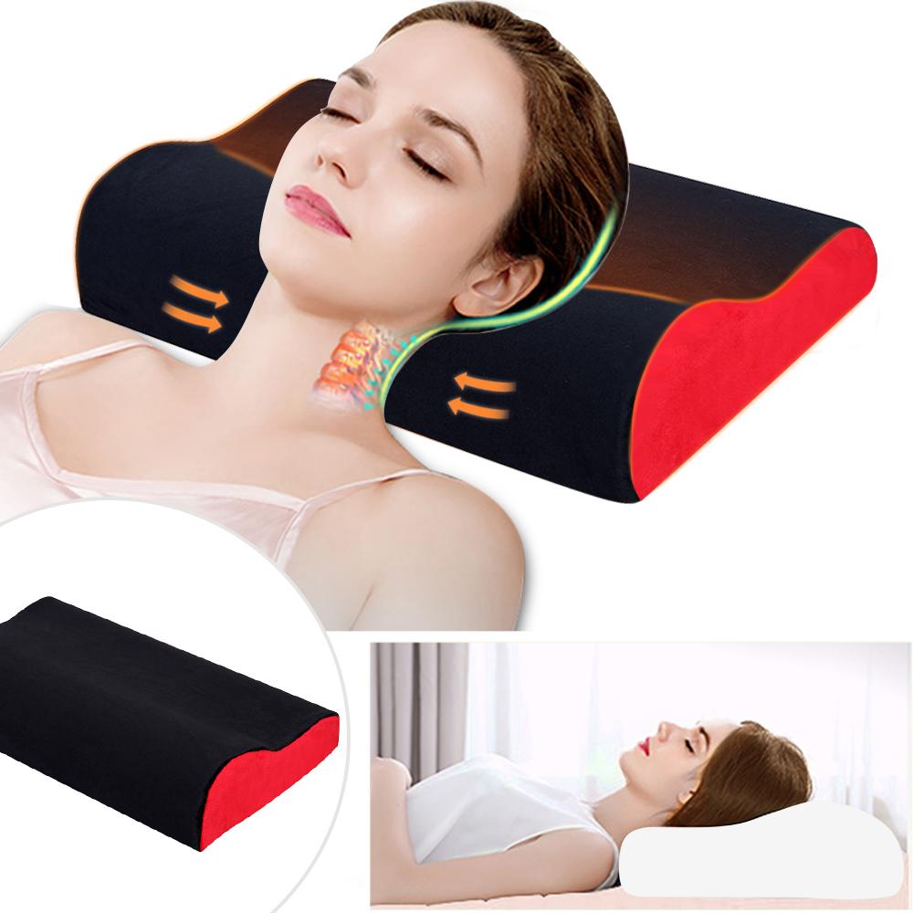 1 Máy Tính 50X30Cm Mút Gối Sợi Đàn Hồi Chậm Gối Massage Chỉnh Hình Cao Su Non Gối Cổ Cổ Tử Cung Sức Khỏe chăm Sóc 5 Màu