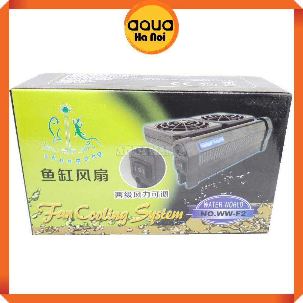 Quạt tản nhiệt làm mát nước hồ cá thủy sinh Water World - 1/2/3/4 quạt - siêu mát tiết kiệm điện cho hồ nhỏ