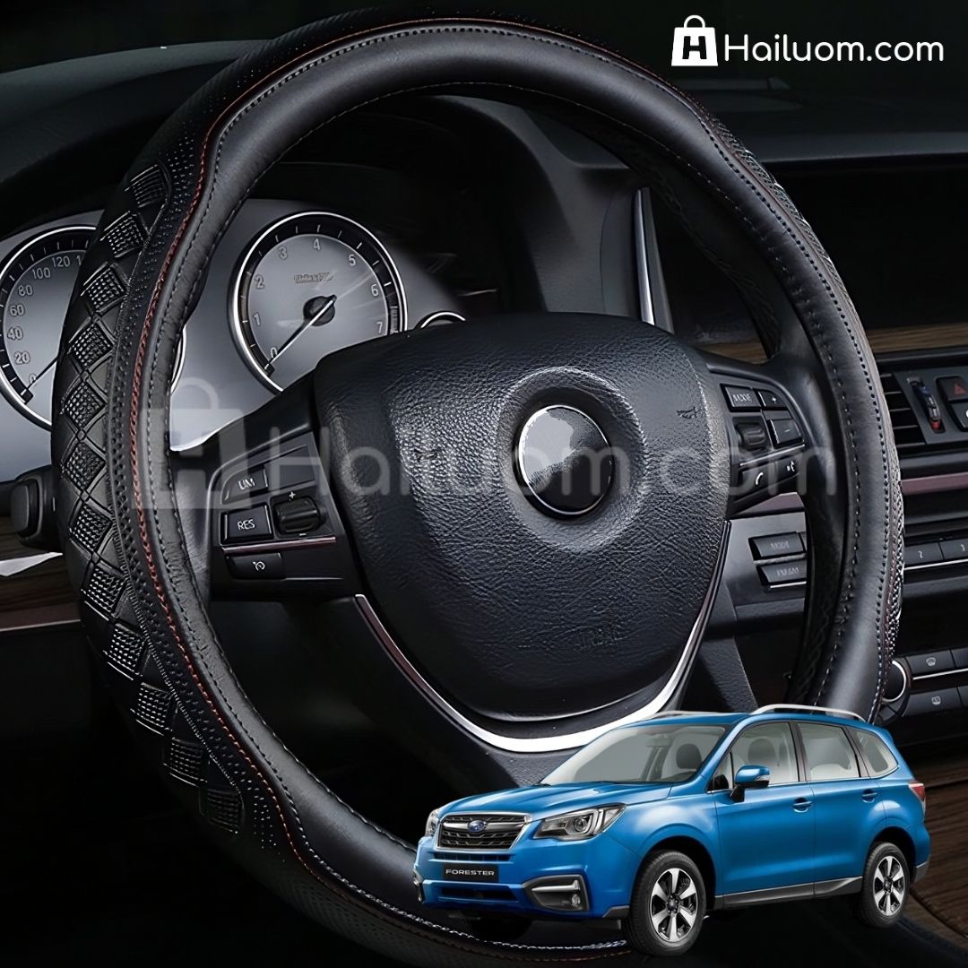 Bọc Vô Lăng ô tô cho SUBARU FORESTER Da Thật Cao Cấp 4 Mùa