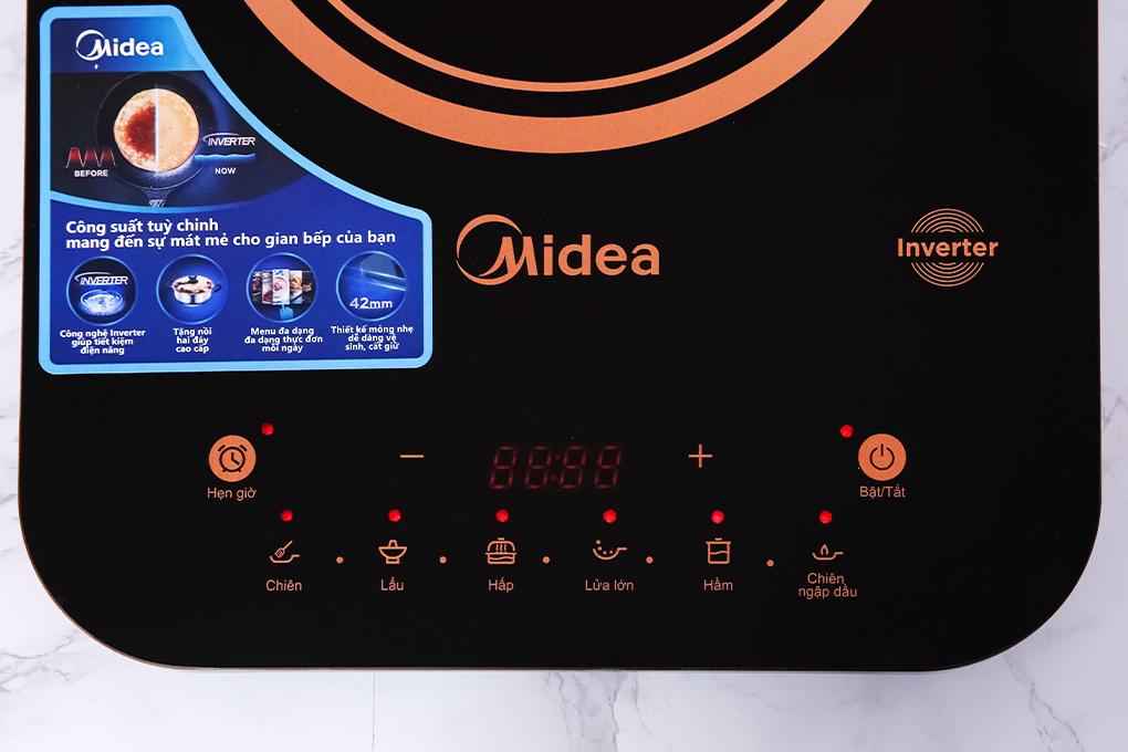 Bếp điện từ Midea MI-T2121DB - Hàng chính hãng