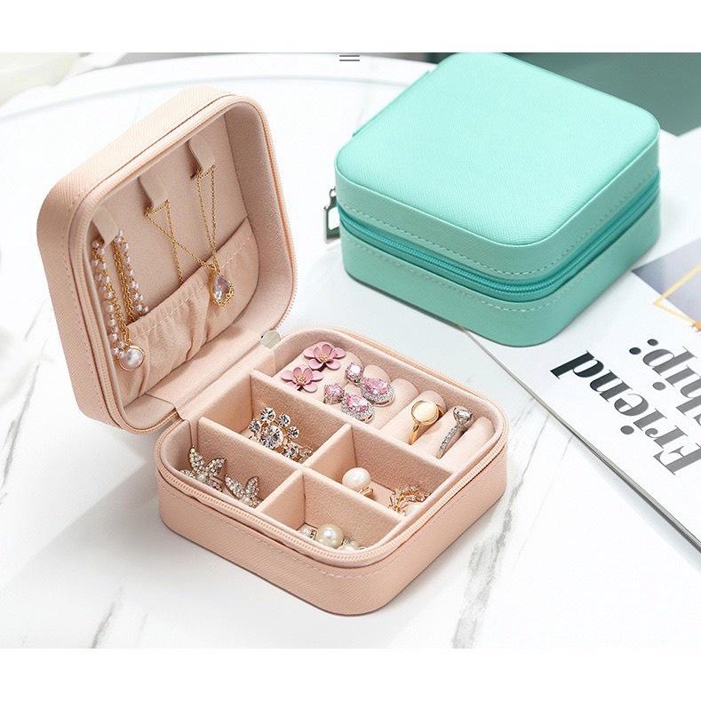 Hộp mini Bằng Da Đựng Đồ Trang Sức Tiện Lợi