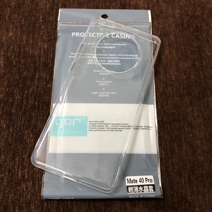 Ốp lưng cho Huawei Mate 40 Pro dẻo Gor - Hàng nhập khẩu