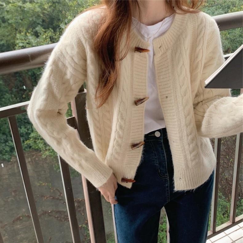 Hàng Sẵn_Áo len dệt kim mới phong cách hàn quốc áo khoác Cardigan nhẹ nhàng