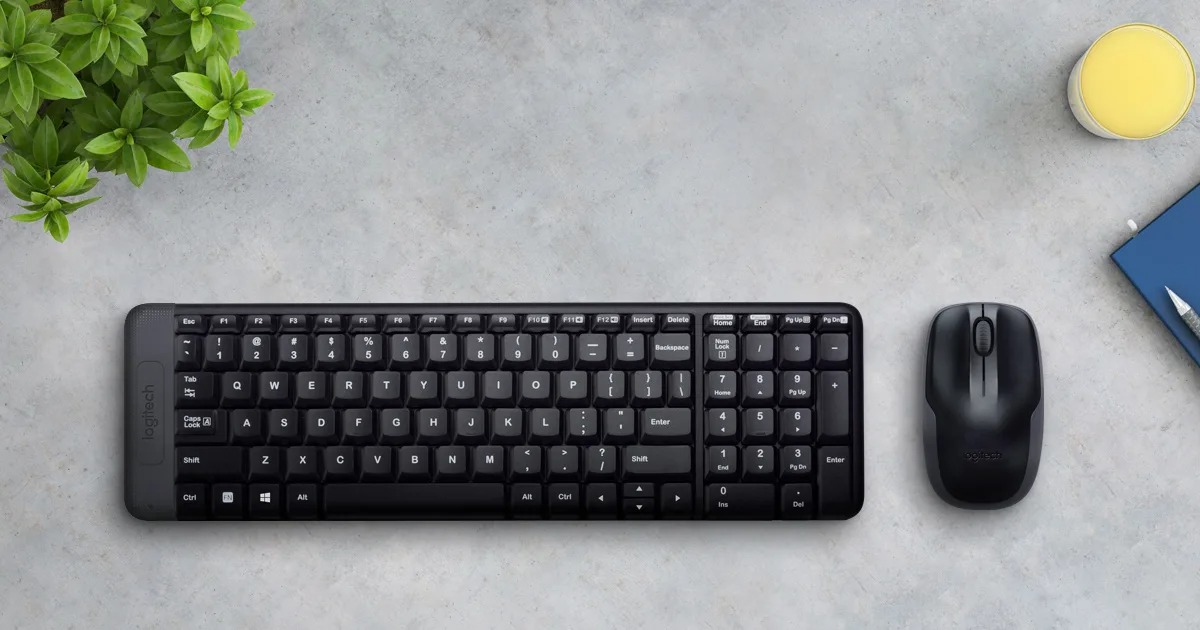 Bộ phím chuột không dây Logitech MK220 - Hàng chính hãng DGW phân phối