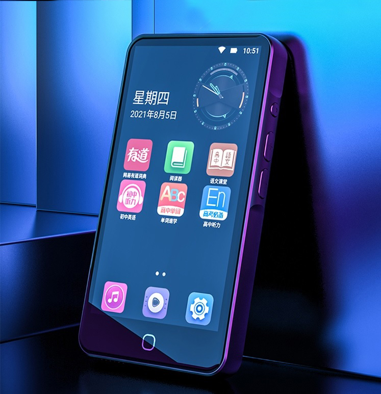 (Hỗ trợ Tiếng Việt) Máy Nghe Nhạc Android MP4 Màn Hình Cảm Ứng 4.5 Inch Bluetooth WiFi Ruizu H5 Bộ Nhớ Trong 16GB - Hàng Nhập Khẩu