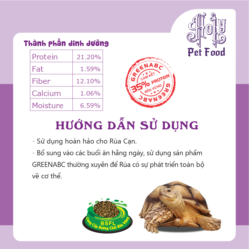 Thức ăn cho RÙA CẠN - Tortoise