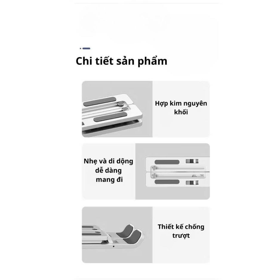 Bộ Giá Đỡ Laptop gấp gọn và quạt - Đế Kê Laptop Tản Nhiệt Có Thể Điều Chỉnh Độ Cao