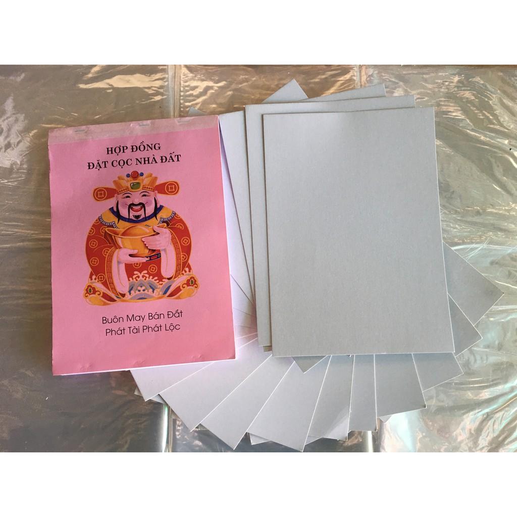 Combo Sổ Cọc Đất THẦN TÀI + 1 hộp Mực Lăn Tay