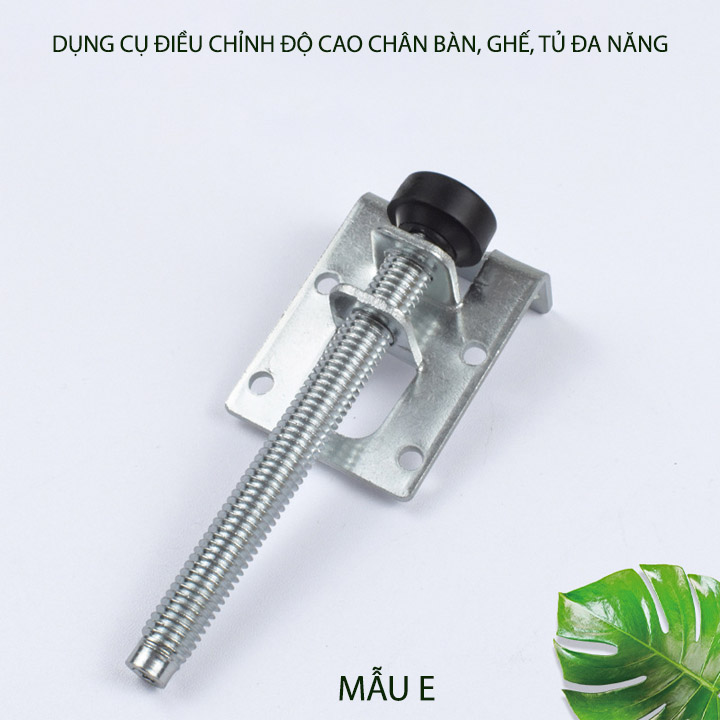 Dụng cụ điều chỉnh độ cao chân tủ, bàn, ghế đa năng làm thép mạ kẽm chống gỉ