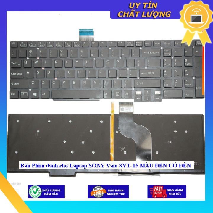 Bàn Phím dùng cho Laptop SONY Vaio SVT-15 MÀU ĐEN CÓ ĐÈN - Hàng Nhập Khẩu New Seal