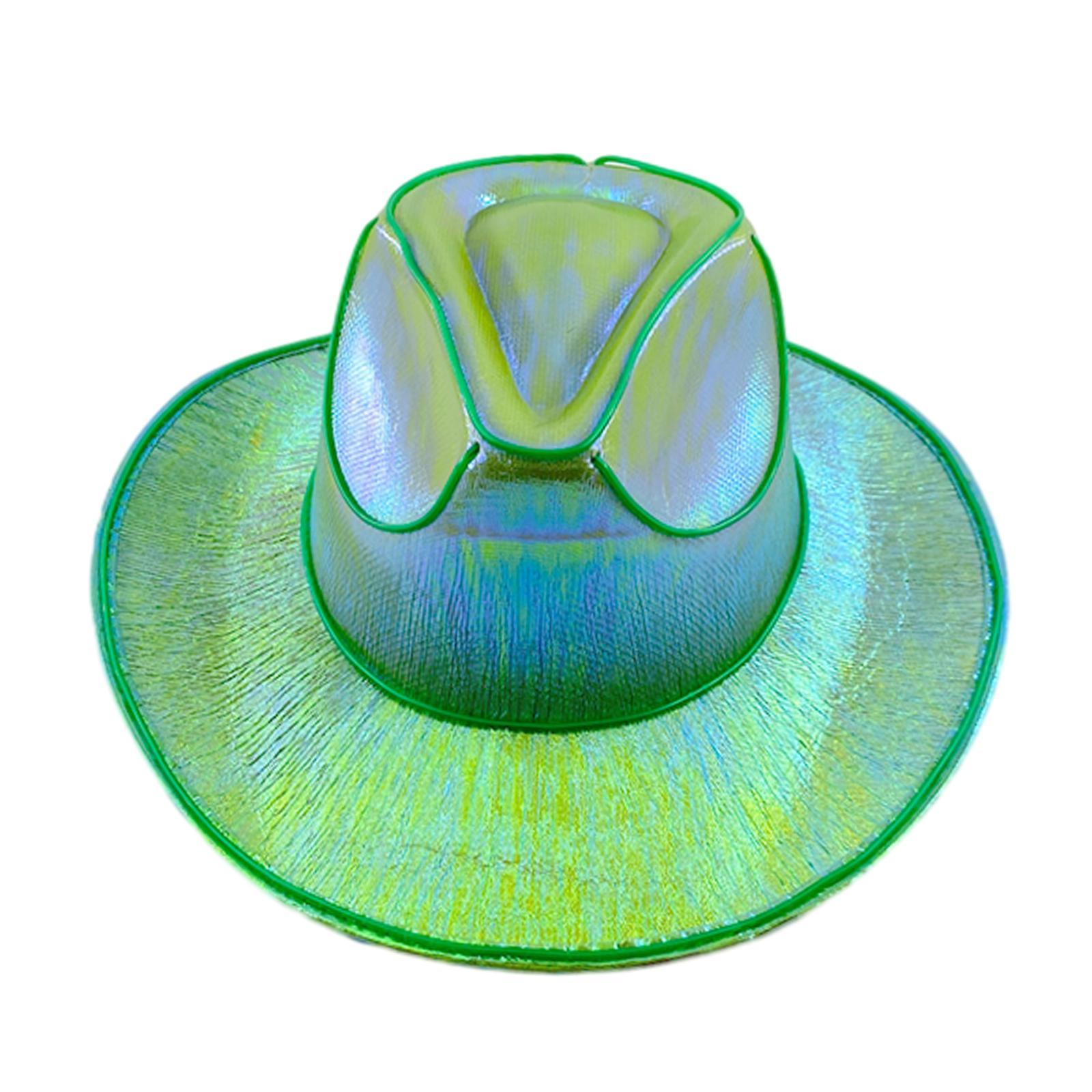 Cowgirl Hat LED Cowboy Hat Hat Fancy Dress Western Cowboy Hat Light up Cowboy Hat for Halloween Bridesmaid Bridal Holiday