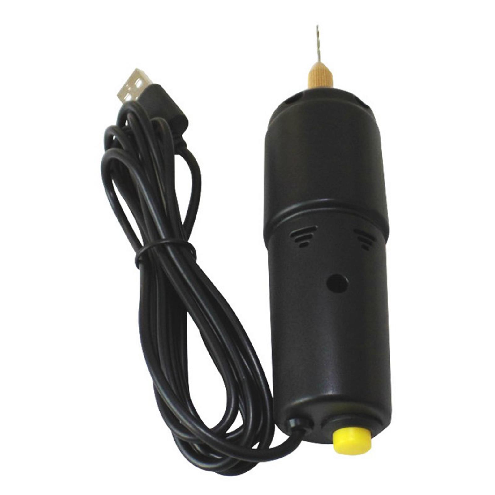 Mini Electric Hand Drill with 5Pcs Drill Bits Handheld Small Micro USB Drill for Jewelry