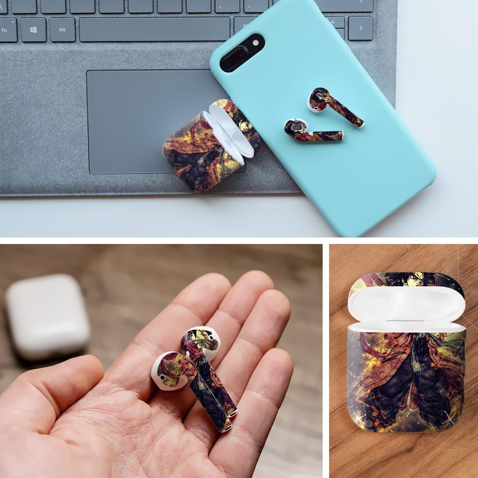 Miếng dán skin cho AirPods in hình Dragon Ball - Goku Super Saiyan 4 - 7vnr82