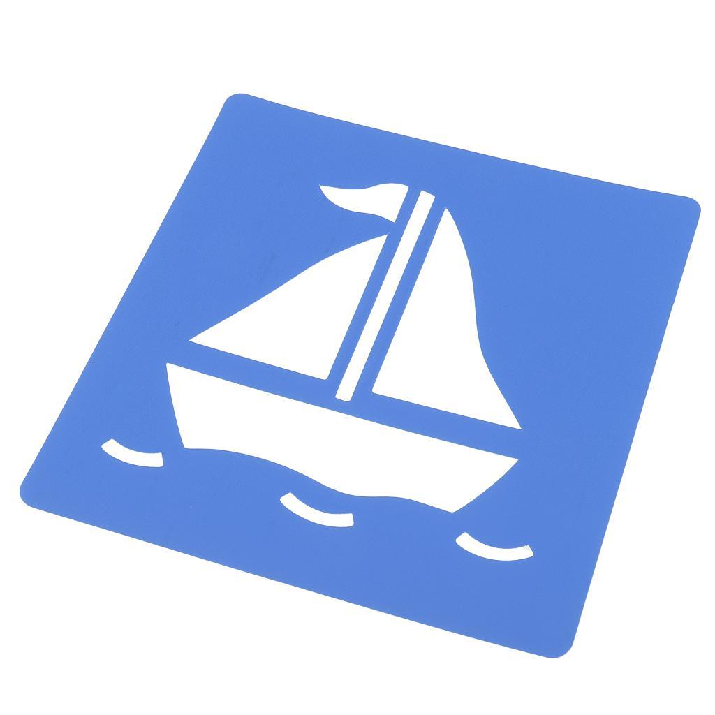 12 Piece Plastic Drawing Ruler Templates Stencils for Kids Educational Toys DIY