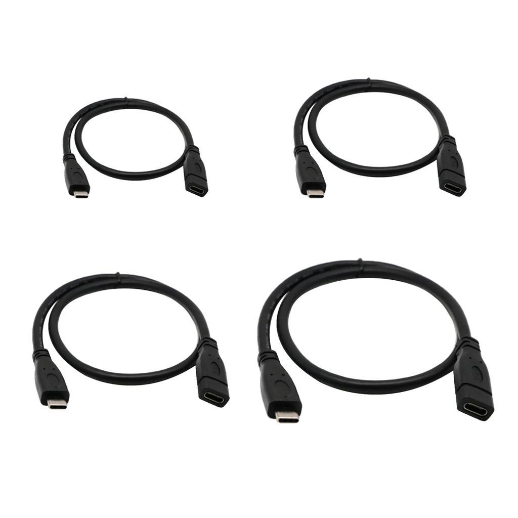 Type C USB 3.1 Male to USB C Female Extension Data Cable for PC Phones