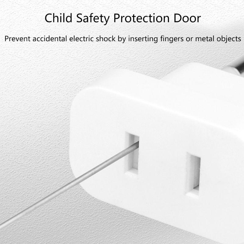 Phích Cắm Chuyển Đổi Từ Đầu US Sang EU 4.0mm Tiện Dụng