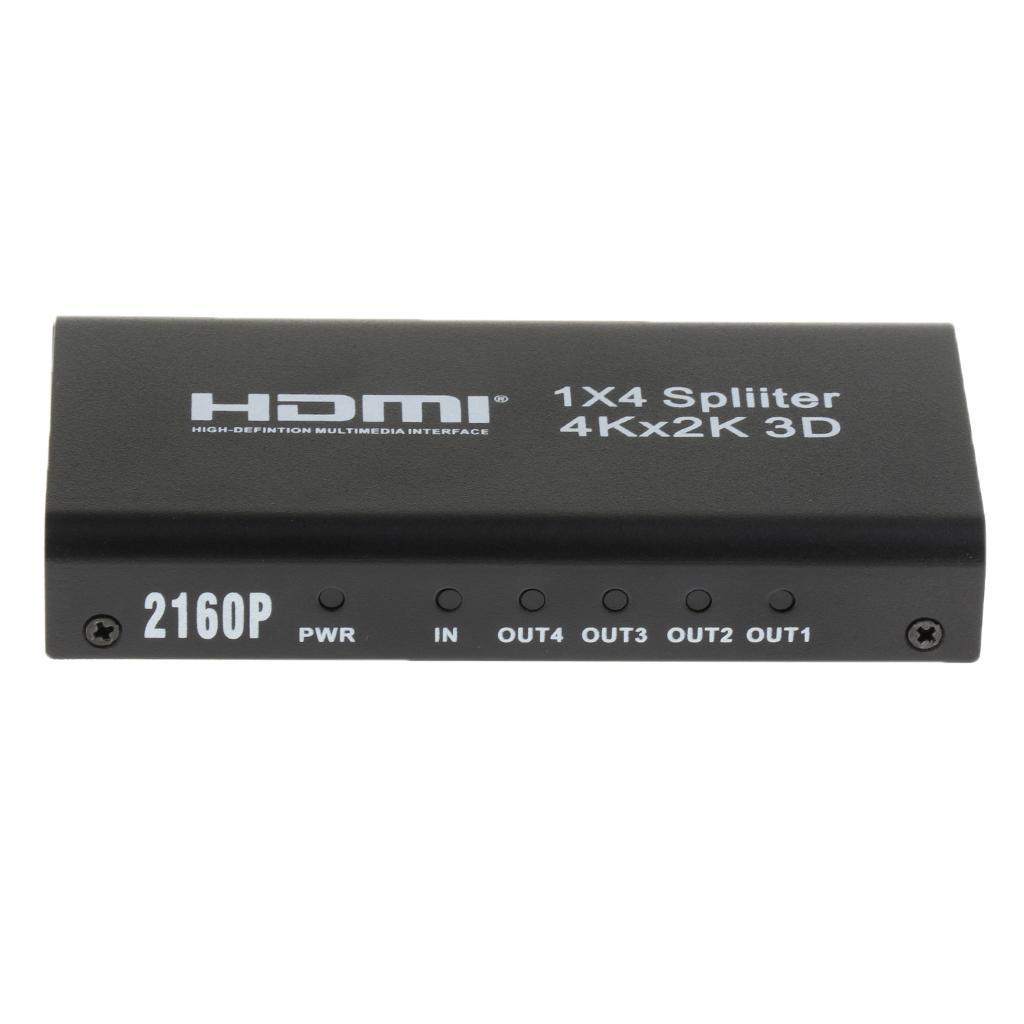 4K 1x4 Splitter Full 1080P Amplifier Switch 1 Fit for HDTV