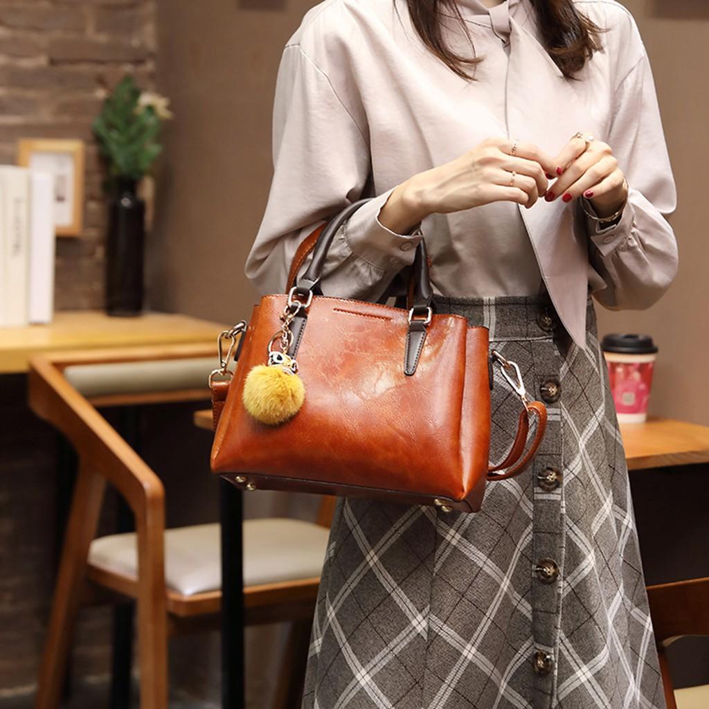 Túi xách tay nữ da cao cấp phong cách thời trang Retro 991C8029