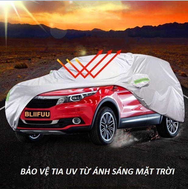 Bạt Phủ Ô Tô Vải Dù Cao Cấp , bạt Phủ Xe Hơi Vải Dù Chống Nắng , Chống Mưa , Chống Tia UV
