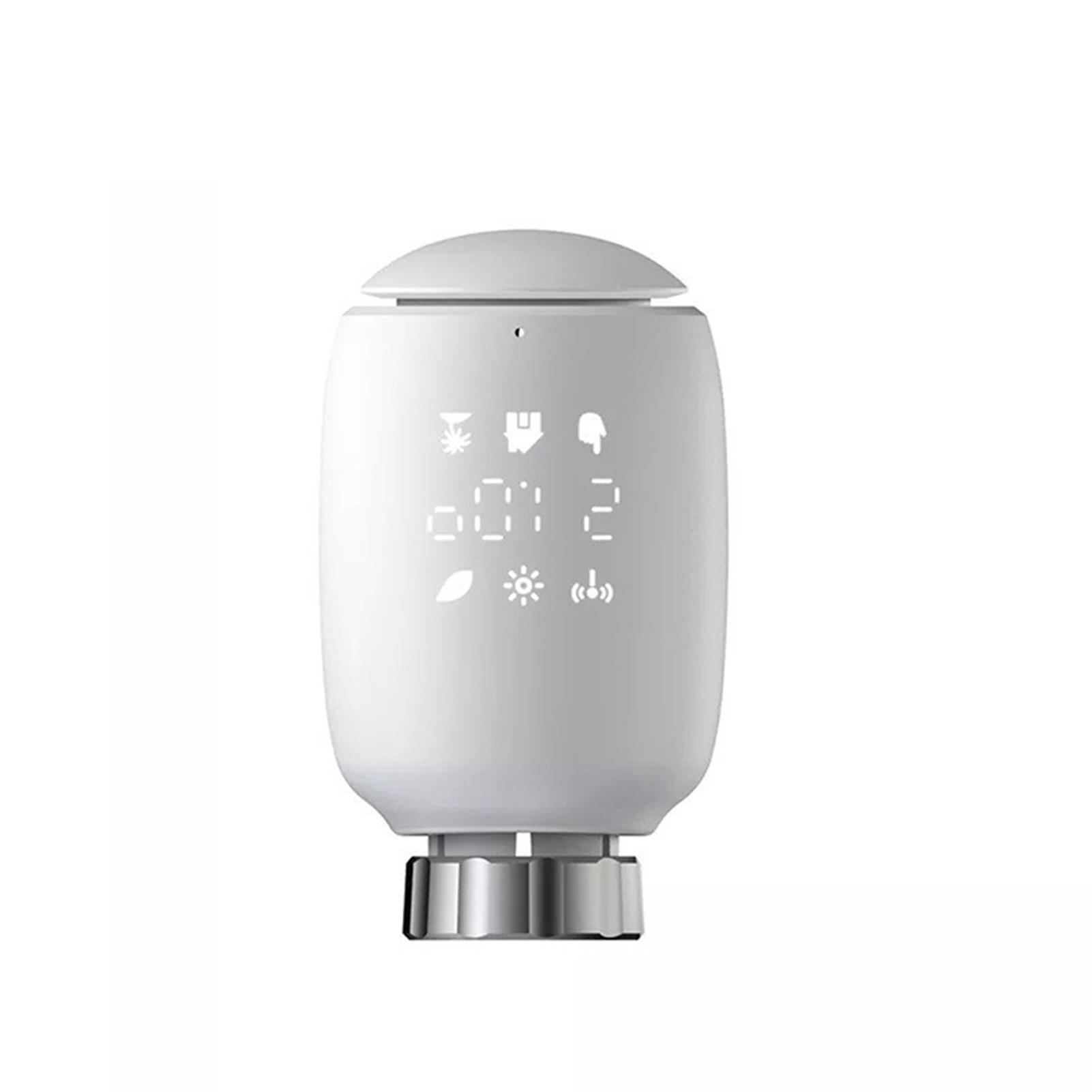 Zigbee TRV Intelligent Radiator Valve Thermostat Mobile Phone APP Control Remote Control Programmable Smart Temperature Controller Need to be Used with Zigbee Gateway E14648-3