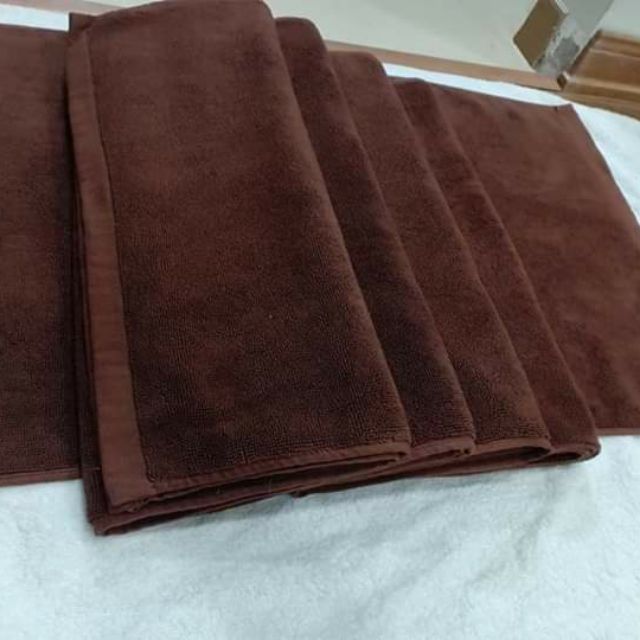 Khăn Tắm Màu Nâu, Khăn Spa Thấm Hút Mềm Mại