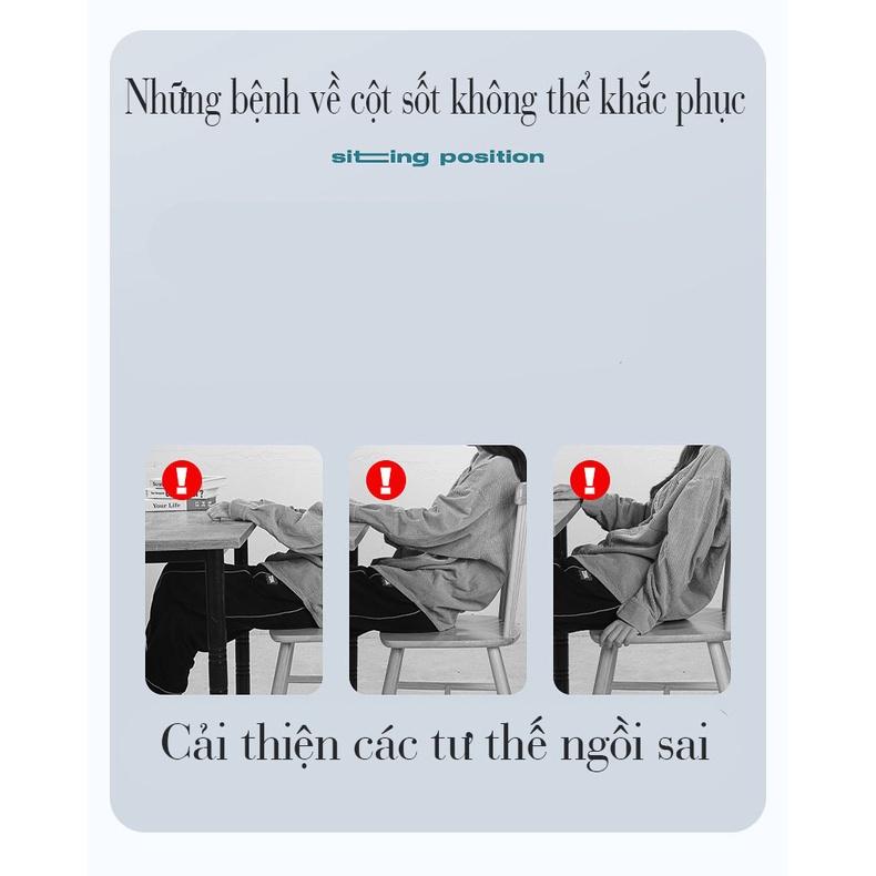 Ghế Điều Chỉnh Tư Thế Chống Gù Lưng, Ghế Công Thái Học Chỉnh Dáng Ngồi Đúng Nam Nữ, Trẻ Em, Chống Cong Vẹo Cột Sống