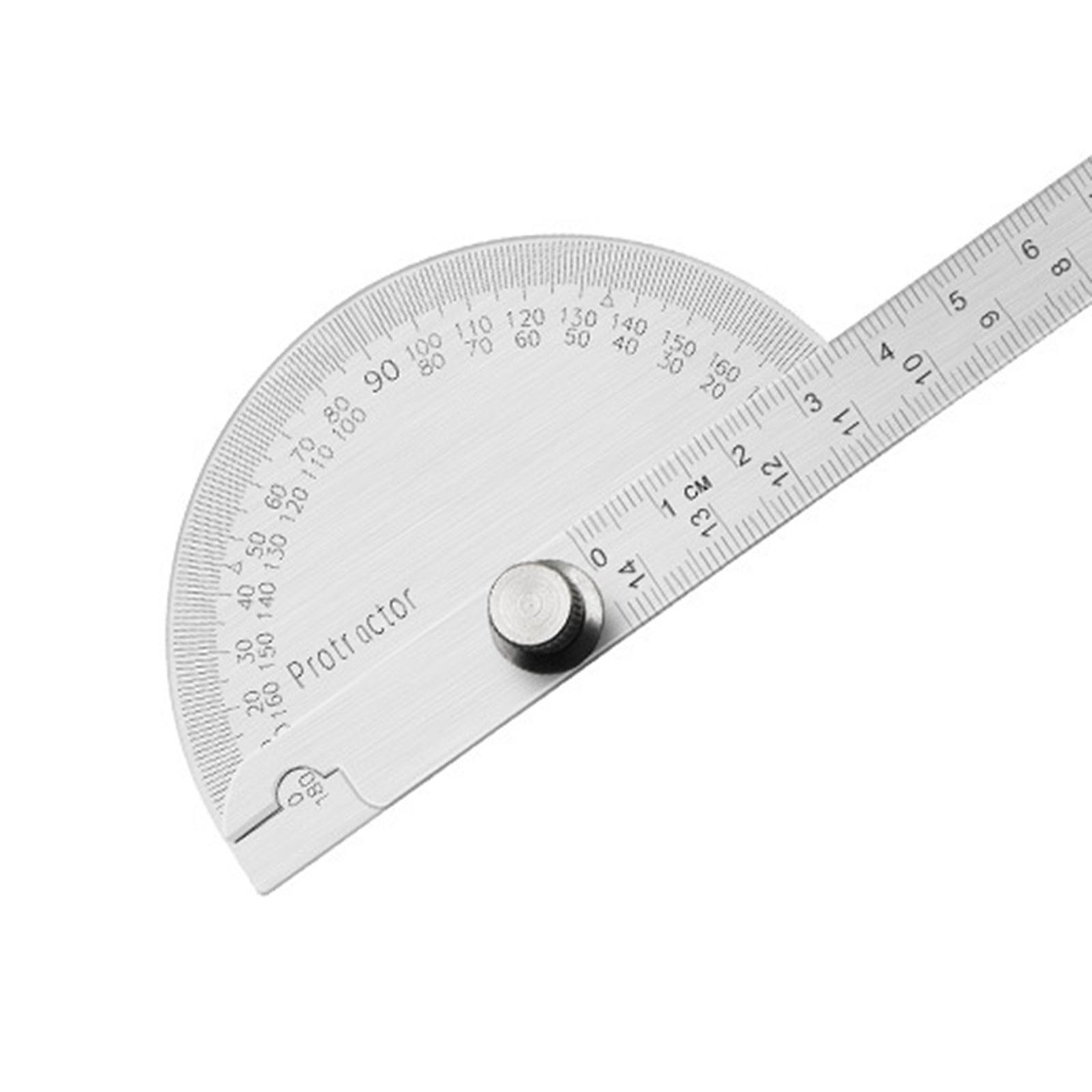180 Degree Protractor Ruler Woodworking Ruler Angle Measure Tool