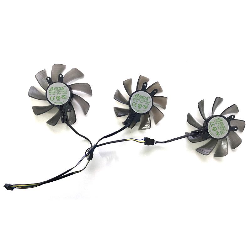 2 Chiếc Quạt Làm Mát Thay Thế 95MM GAA8S2U 4PIN Mới, Dành Cho Người Hâm Mộ Card Đồ Họa Phiên Bản AMP ZOTAC 1070 G-tx 1070Ti 1080Ti