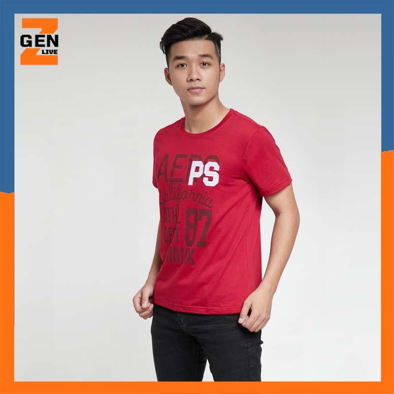 Áo Thun Nam Cổ Tròn Tay Ngắn In Chữ Trước Ngực - LZ FASHION - PS080