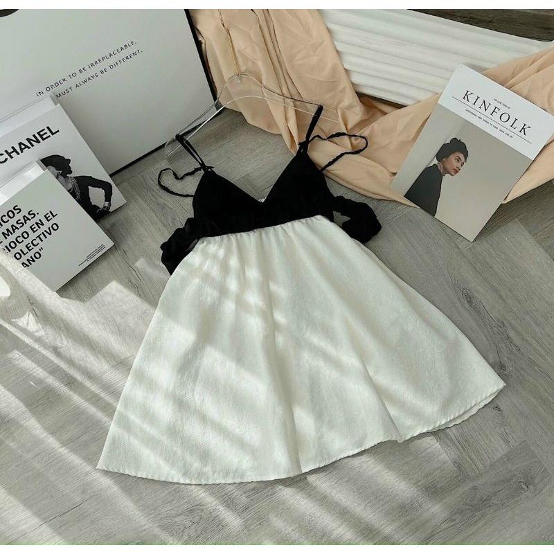 ĐẦM BABYDOLL 4 DÂY DÁNG XOÈ