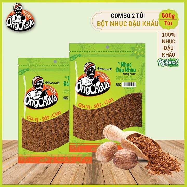 Combo 2 Túi Bột Nhục Đậu Khấu Ông Chà Và 500g (Nutmeg Powder)