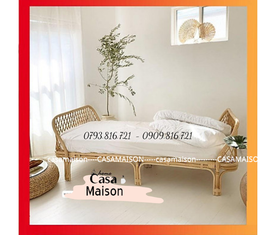 GIƯỜNG NGỦ ĐAN MÂY TỰ NHIÊN