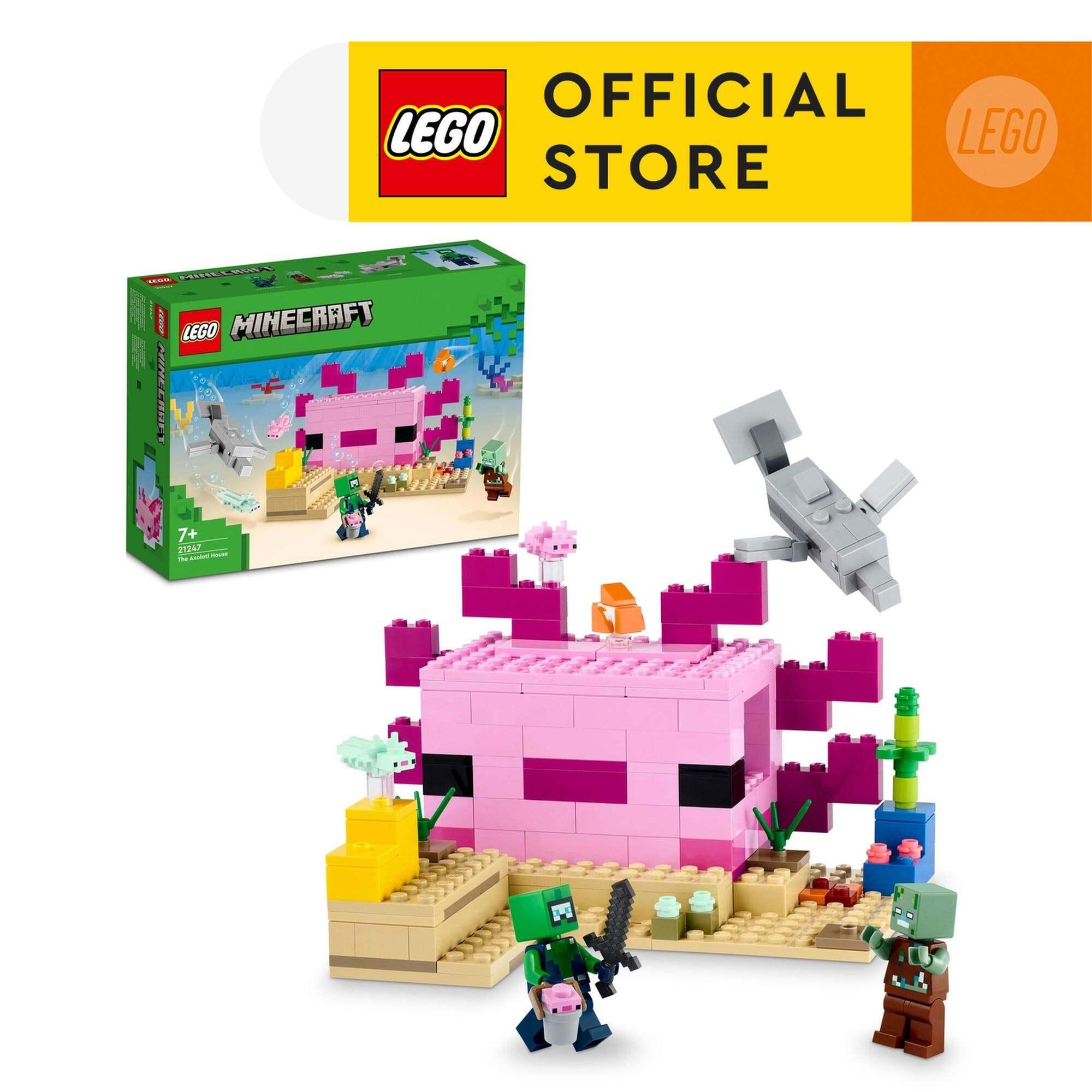 LEGO Minecraft 21247 Đồ chơi lắp ráp Ngôi Nhà Cá Axolotl (242 chi tiết)