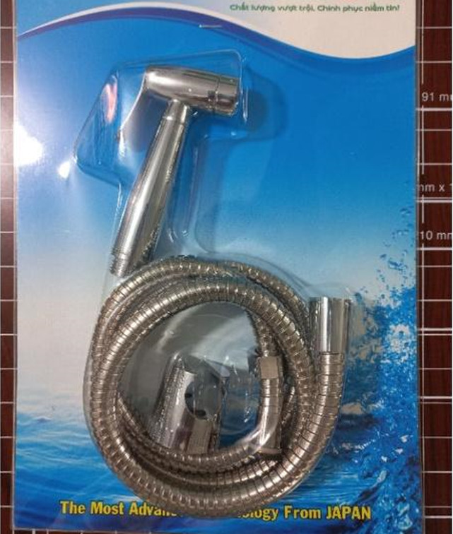 Đầu xịt thau xi inox với 2 mẫu chọn