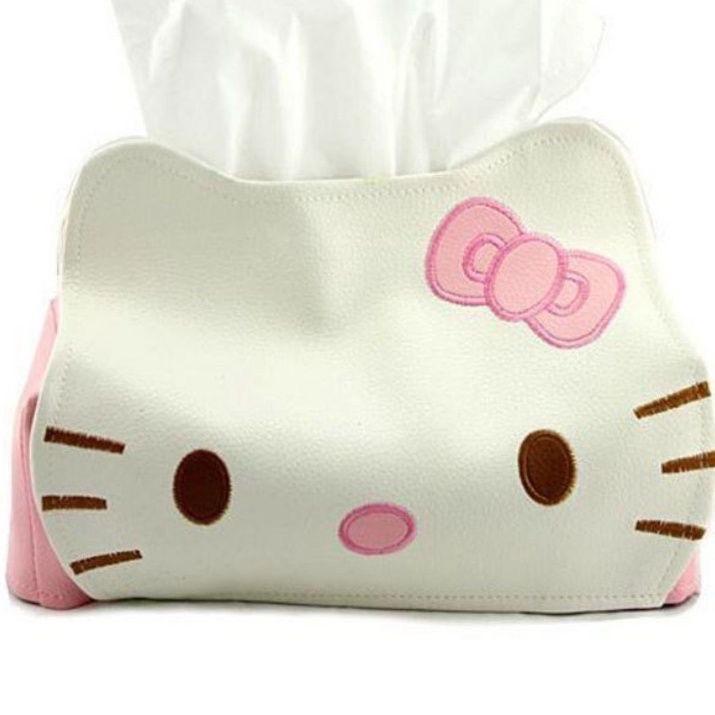 Hộp Đựng Khăn Giấy Hình Hello Kitty Dễ Thương